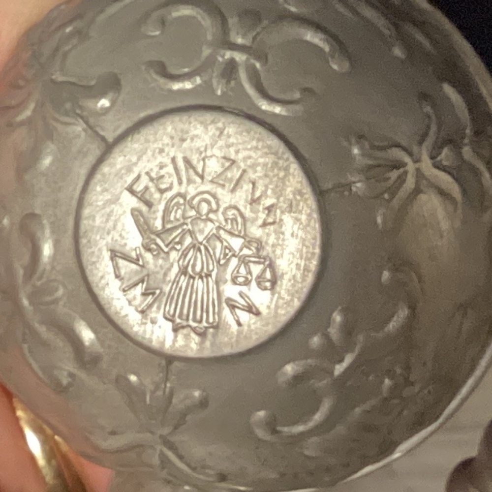 Vintage German Pewter Wedding Cup - Picture 8 of 8